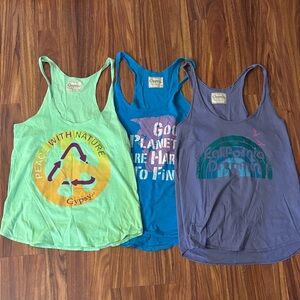 Gypsy 05 Vibrant Graphic Tank Top Trio - Size Medium